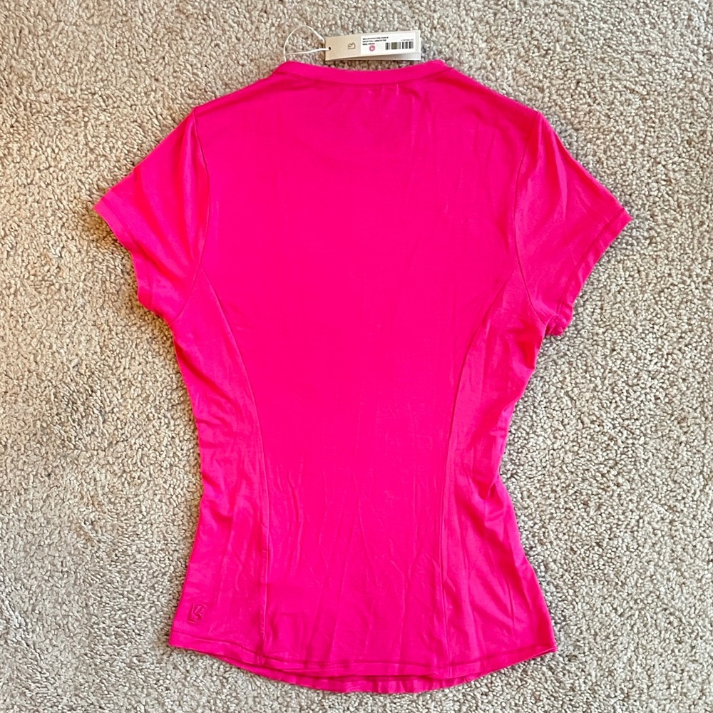 Buffbunny Pink Crush Halo Full Length Tee Short Sleeve Crew Size Medium (Small) - Picture 9 of 14